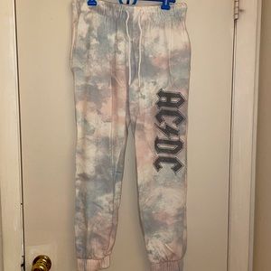 AC/DC tie dye Jogger Sweatpants